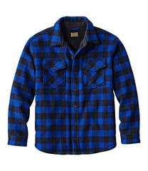 L.L.Bean Online | Men's Maine Guide Sherpa Lined Wool Shirt