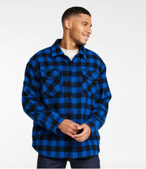 L.L.Bean Online | Men's Maine Guide Sherpa Lined Wool Shirt