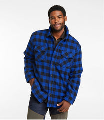 L.L.Bean Online | Men's Maine Guide Sherpa Lined Wool Shirt