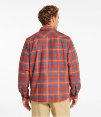 L.L.Bean Discount | Men's Katahdin Performance Flannel Shirt-Jacket, Hi-Pile Fleece-Lined Plaid
