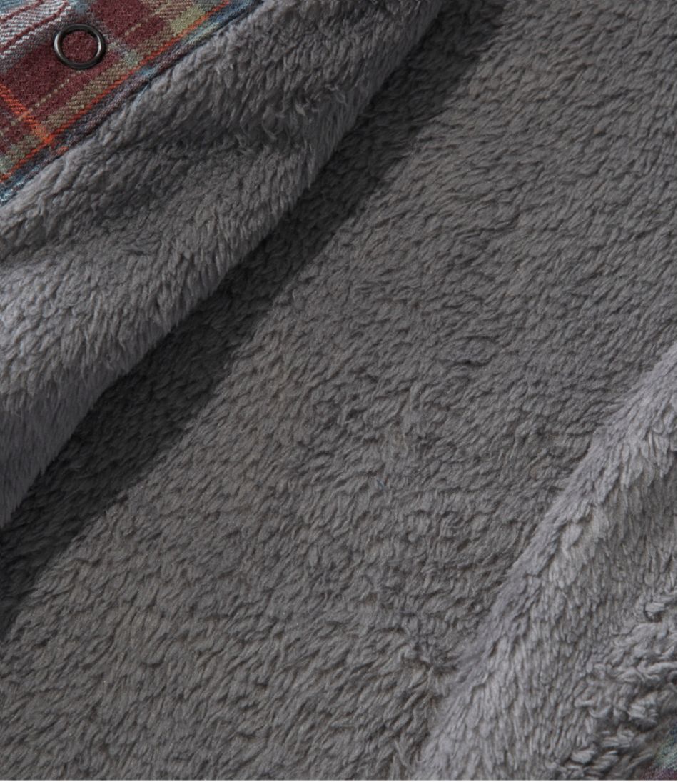 L.L.Bean Discount | Men's Katahdin Performance Flannel Shirt-Jacket, Hi-Pile Fleece-Lined Plaid