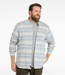 L.L.Bean For Sale | Men's Comfort Stretch Chambray Shirt, Traditional Untucked Fit, Long-Sleeve, Stripe