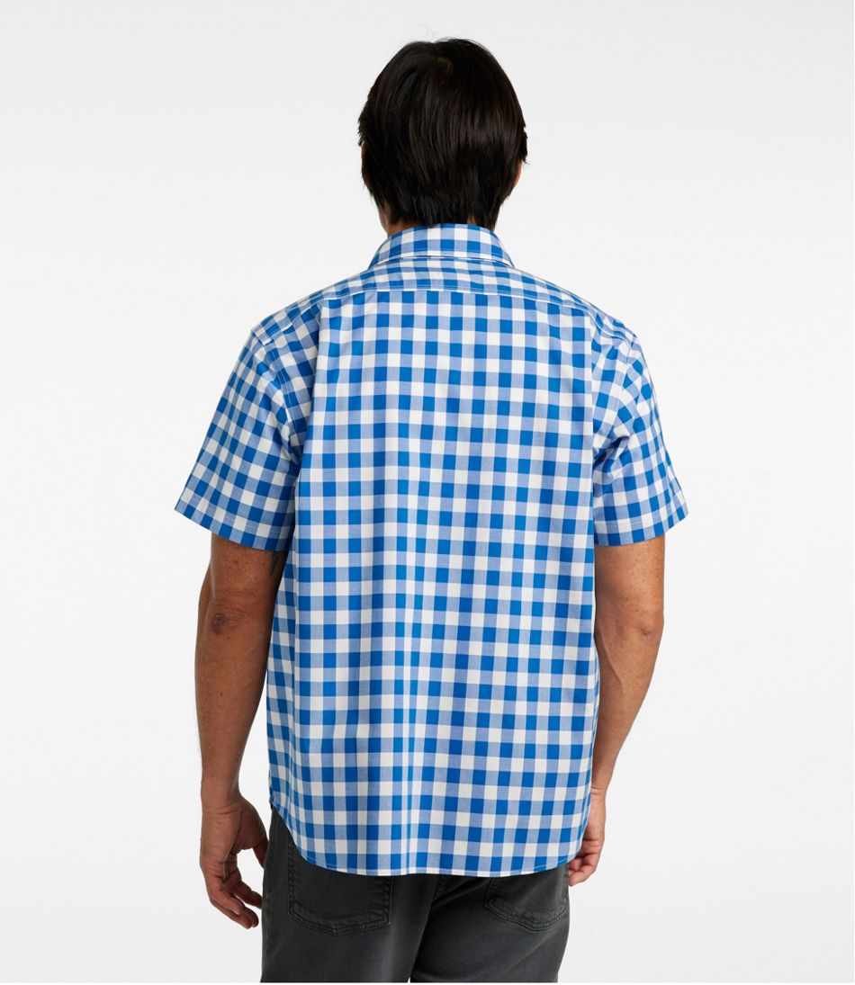 L.L.Bean New | Men's Bean's Wrinkle-Free Everyday Shirt, Traditional Untucked Fit, Plaid, Short-Sleeve