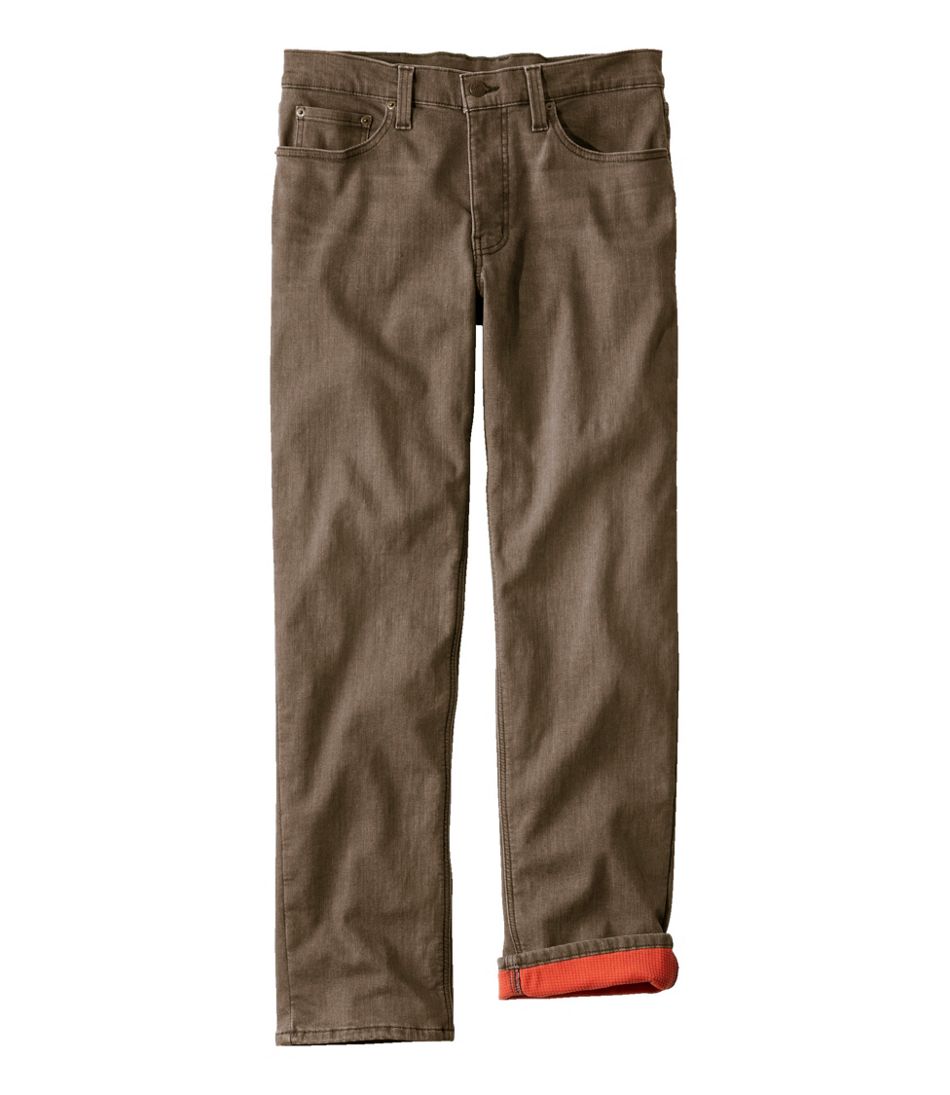 L.L.Bean Discount | Men's BeanFlex® Jeans, Standard Athletic Fit, Fleece-Lined