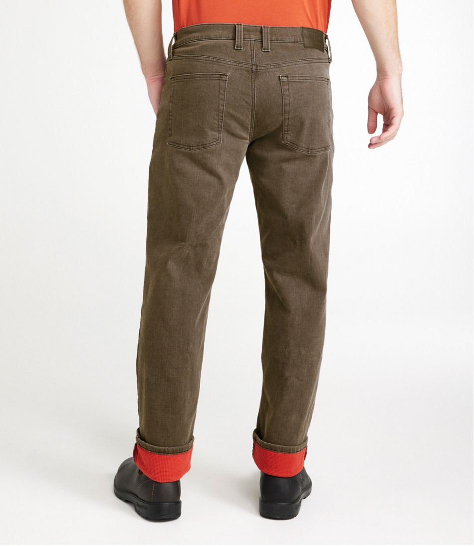 L.L.Bean Discount | Men's BeanFlex® Jeans, Standard Athletic Fit, Fleece-Lined