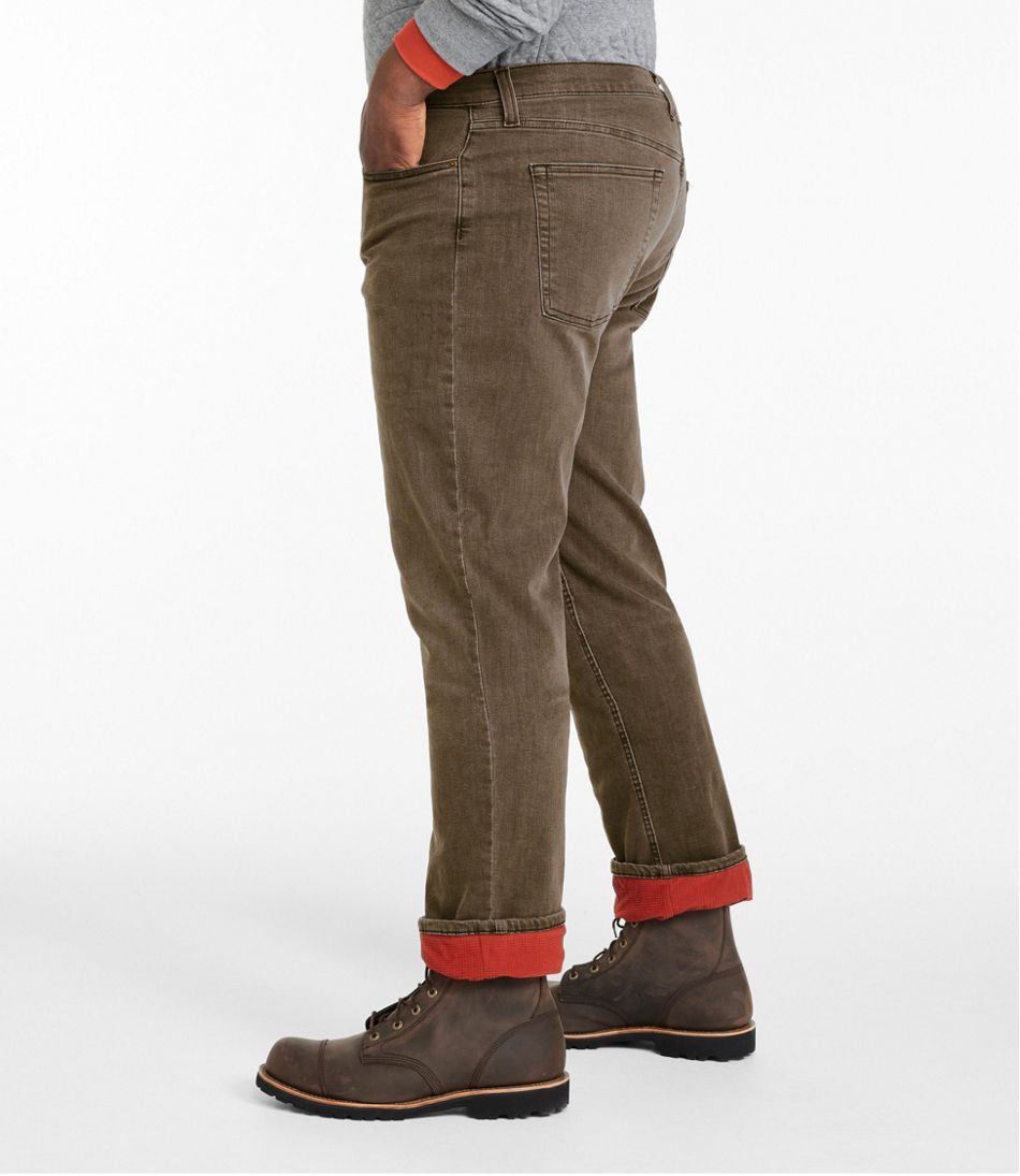 L.L.Bean Discount | Men's BeanFlex® Jeans, Standard Athletic Fit, Fleece-Lined