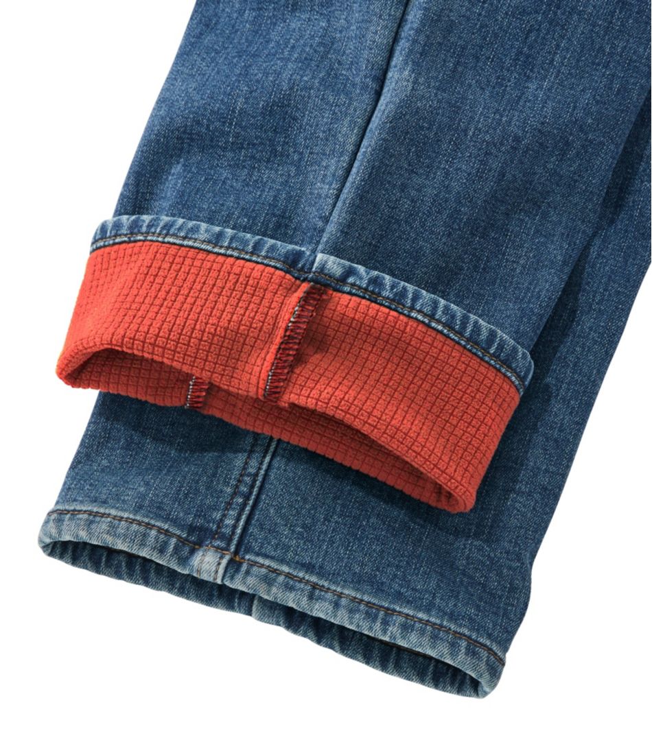 L.L.Bean Discount | Men's BeanFlex® Jeans, Standard Athletic Fit, Fleece-Lined