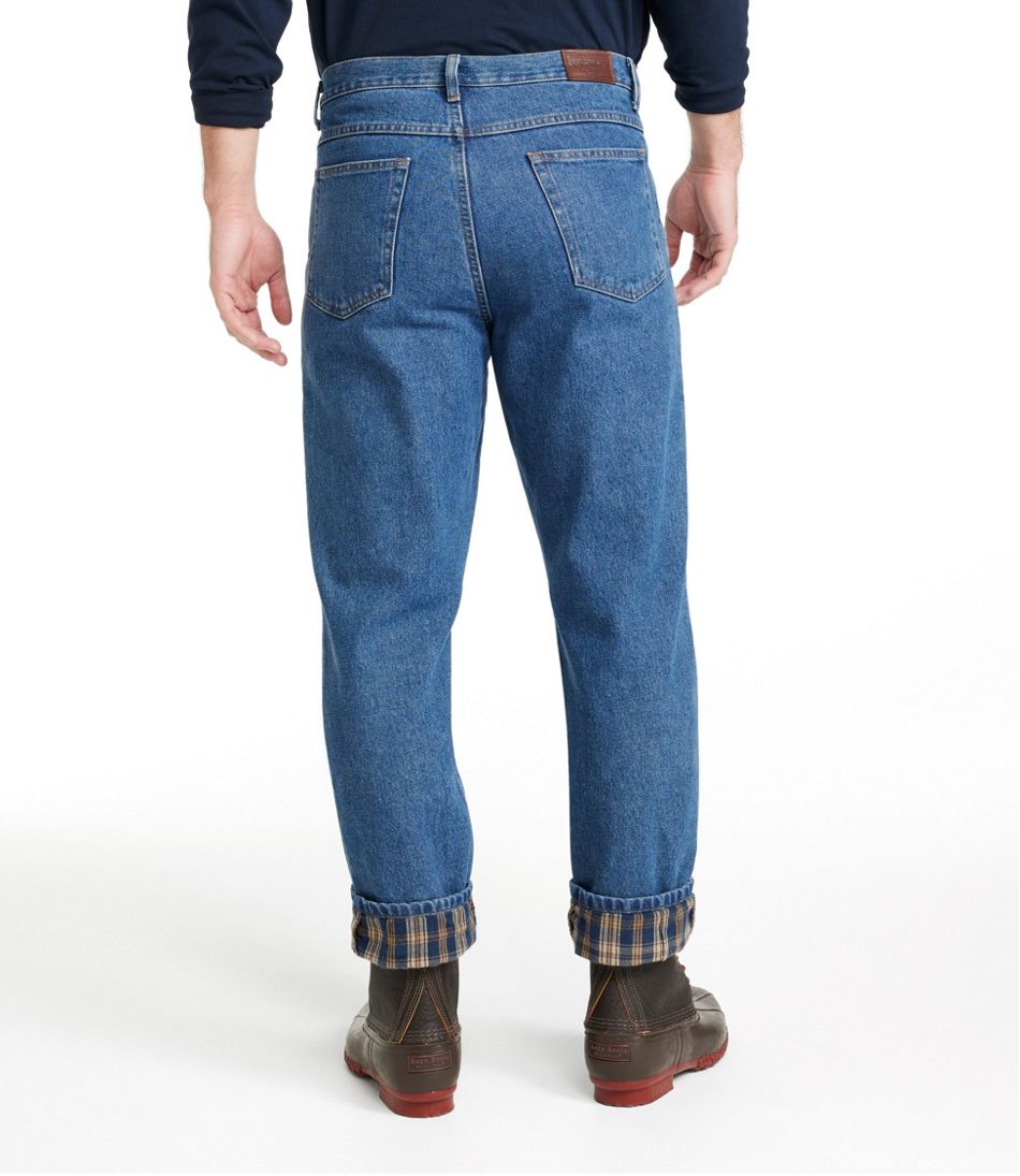 L.L.Bean Sale | Men's Double L® Jeans, Classic Fit, Flannel-Lined