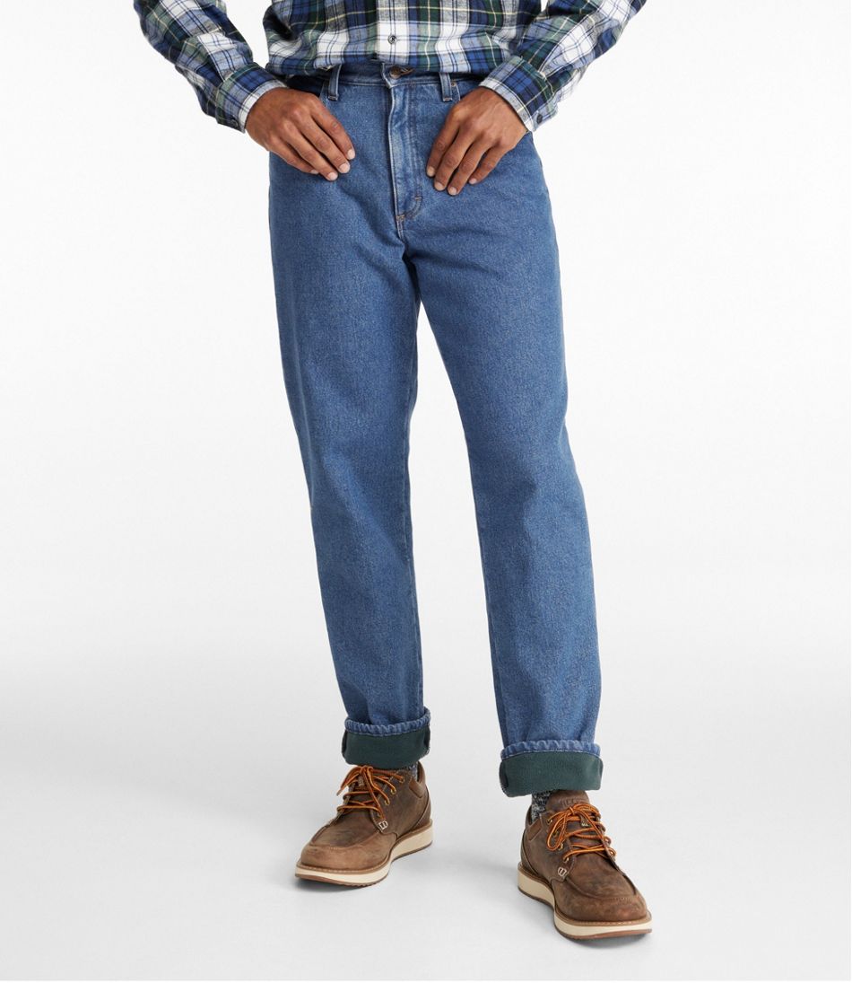 L.L.Bean New | Men's Double L® Jeans, Classic Fit, Fleece-Lined