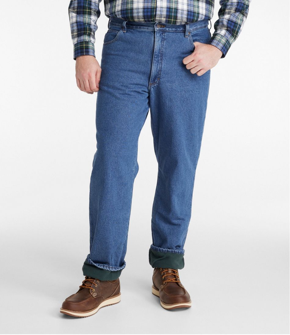 L.L.Bean New | Men's Double L® Jeans, Classic Fit, Fleece-Lined