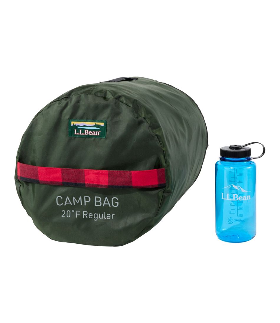 L.L.Bean | Adults' Flannel Lined Camp Sleeping Bag, 20°