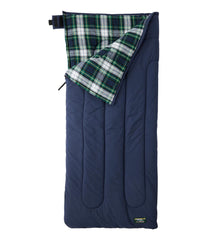 L.L.Bean | Kids' Flannel Lined Camp Sleeping Bag, 40°
