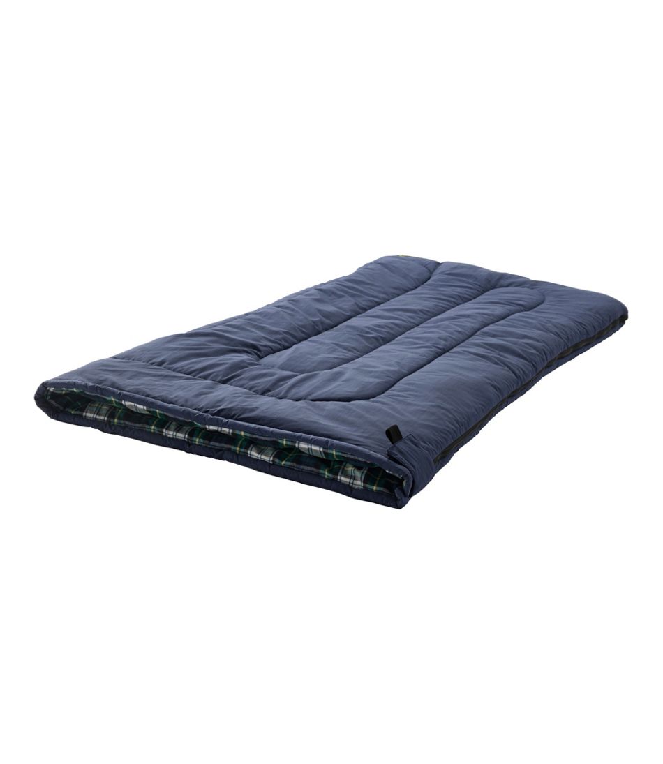L.L.Bean | Kids' Flannel Lined Camp Sleeping Bag, 40°