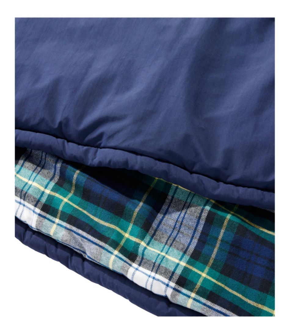 L.L.Bean | Kids' Flannel Lined Camp Sleeping Bag, 40°