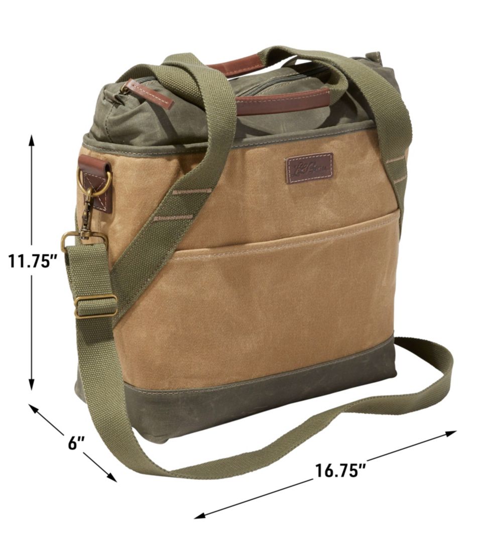 L.L.Bean New | Insulated Waxed-Canvas Tote, Medium