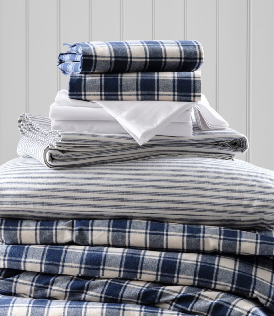 L.L.Bean Discount | Ultrasoft Comfort Flannel Sheet Set, Stripe