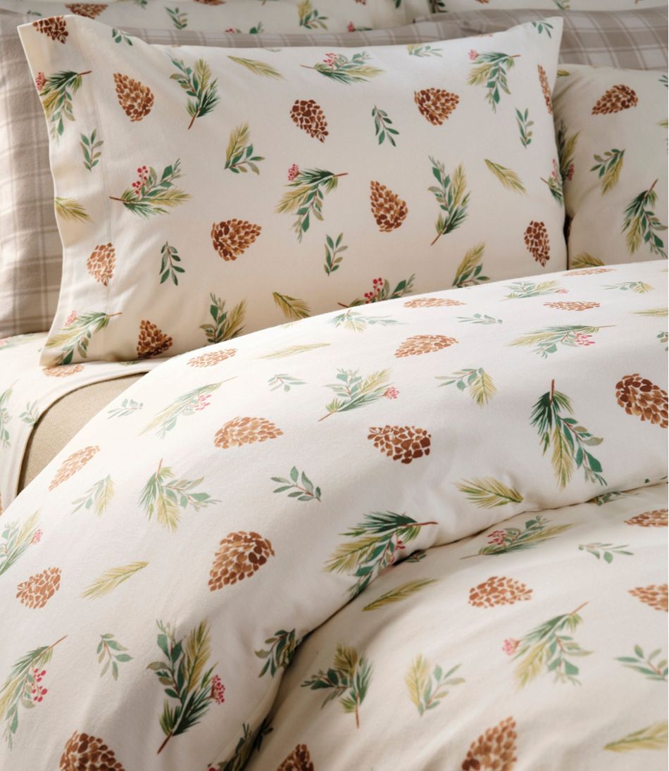 L.L.Bean New | Evergreen Flannel Sheet Collection