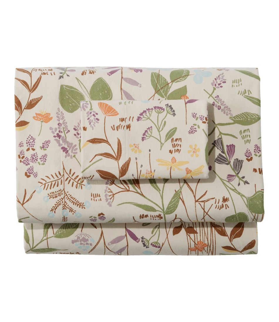 L.L.Bean Outlet | Birch Floral Flannel Sheet Collection