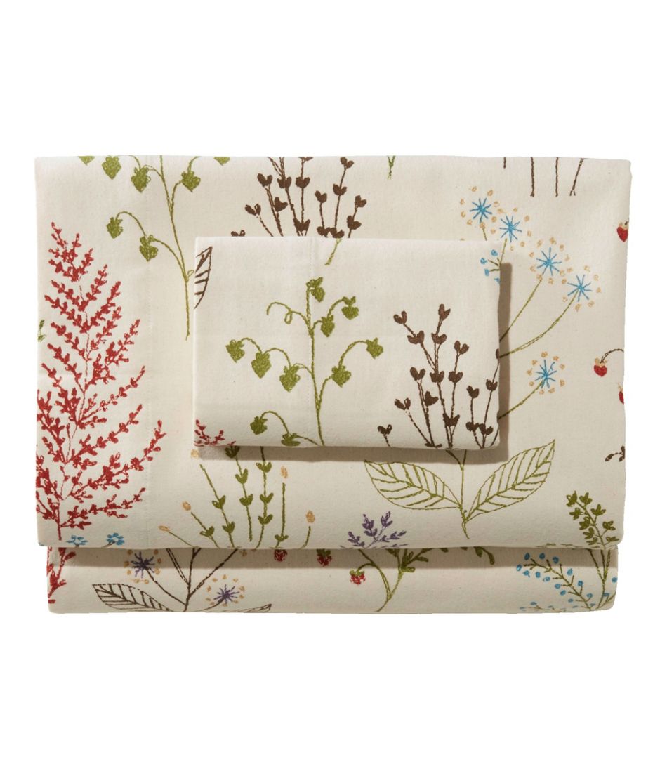 L.L.Bean US | Botanical Floral Flannel Sheet Collection