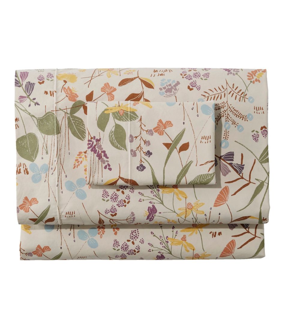 L.L.Bean Online | Birch Floral Percale Sheet Collection