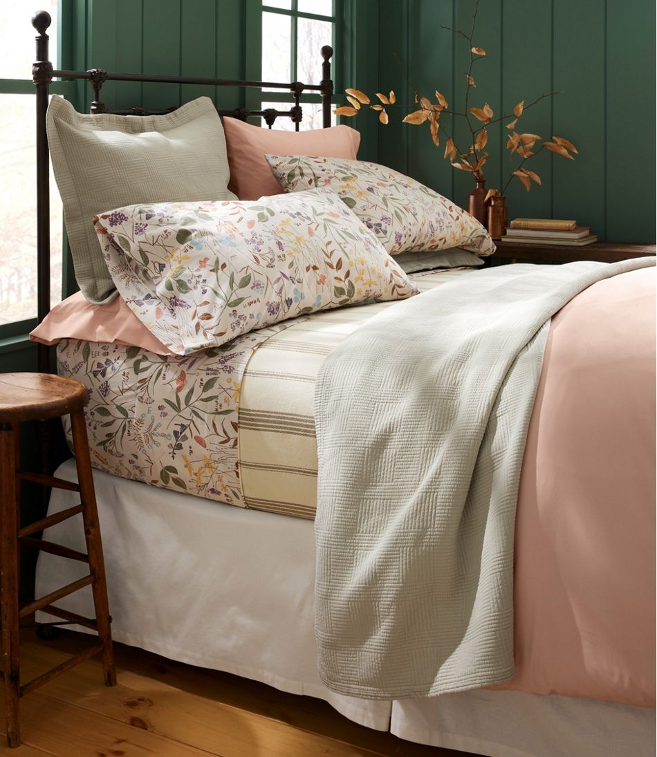 L.L.Bean Online | Birch Floral Percale Sheet Collection