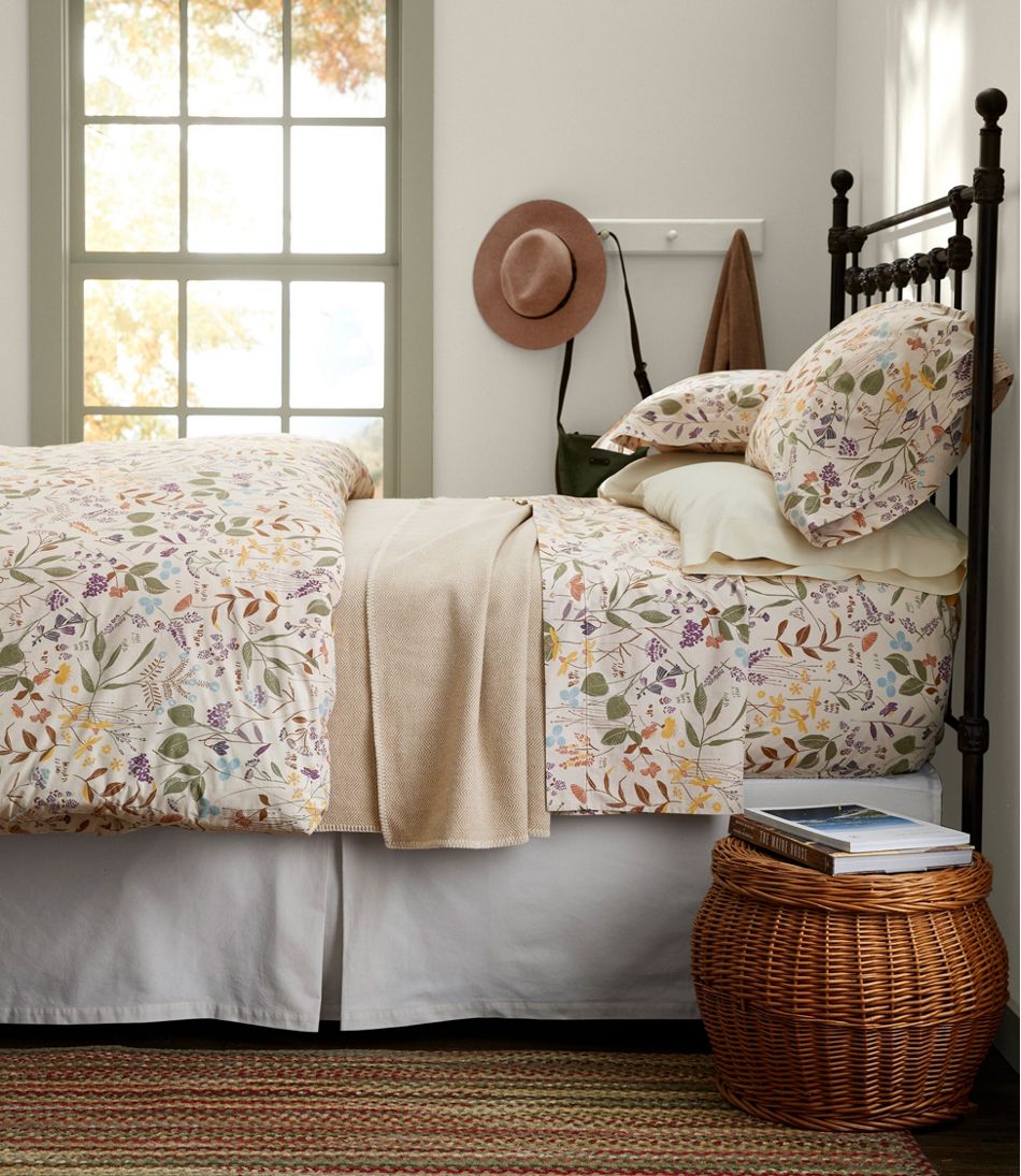 L.L.Bean Online | Birch Floral Percale Sheet Collection