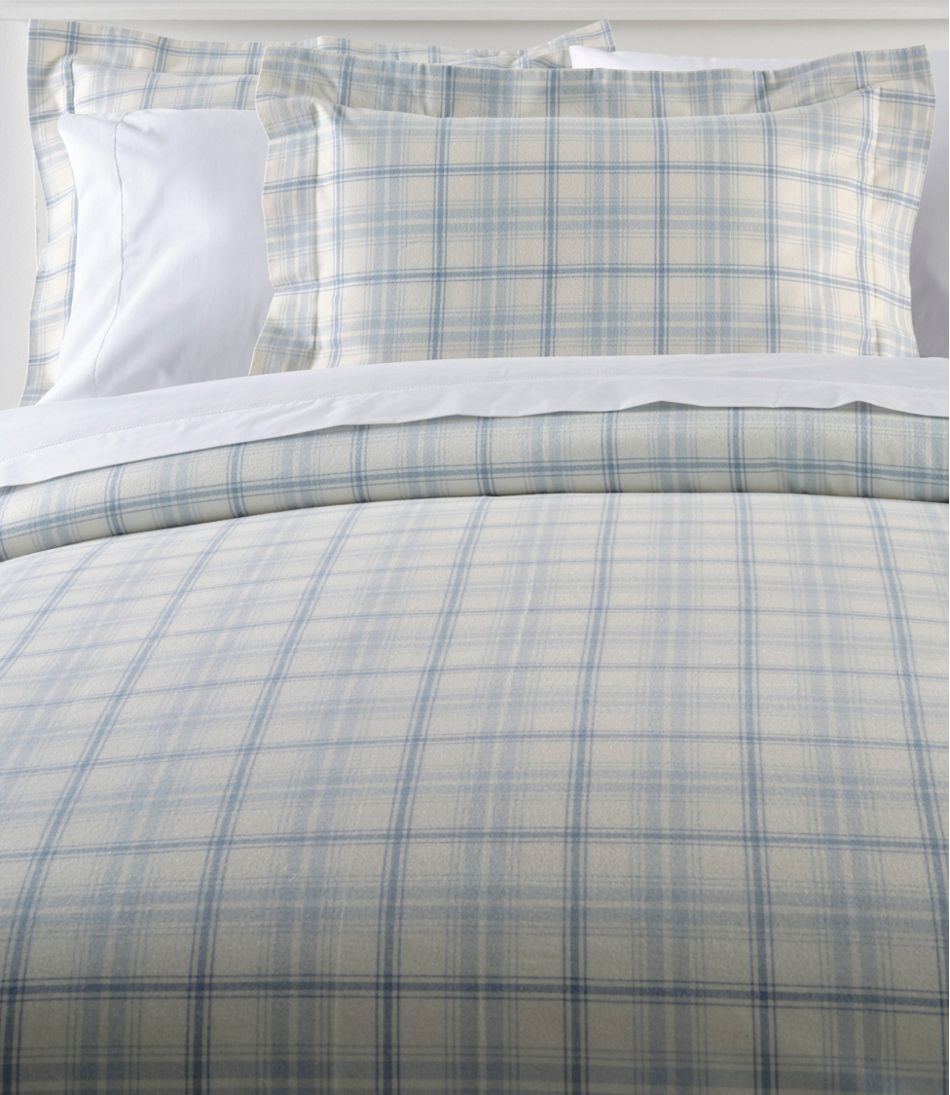 L.L.Bean US | Ultrasoft Comfort Flannel Comforter Cover Collection, Plaid
