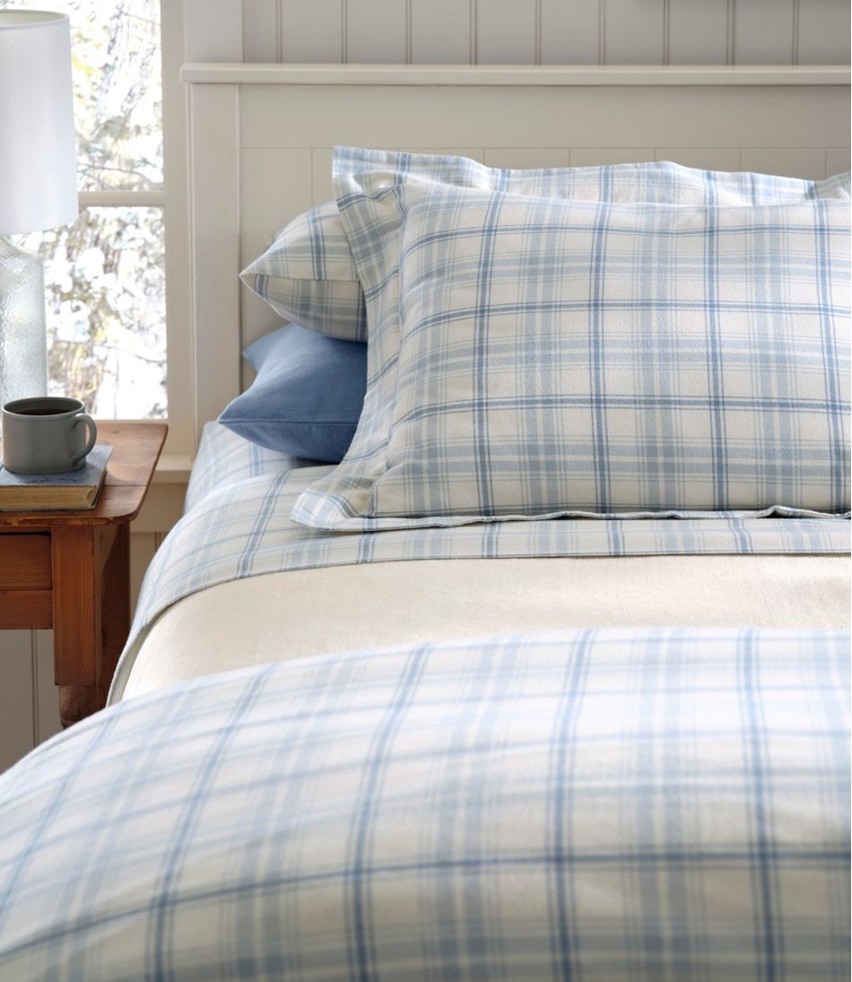 L.L.Bean US | Ultrasoft Comfort Flannel Comforter Cover Collection, Plaid