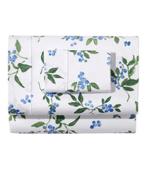 L.L.Bean New | Jess Franks Blueberry Print Percale Sheet Set Collection