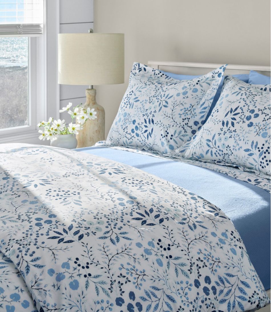 L.L.Bean For Sale | 280-Thread-Count Pima Cotton Percale Comforter Cover Collection, Print