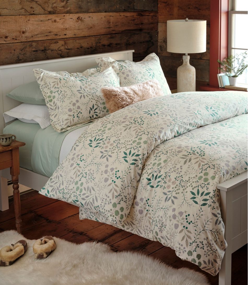 L.L.Bean For Sale | 280-Thread-Count Pima Cotton Percale Comforter Cover Collection, Print