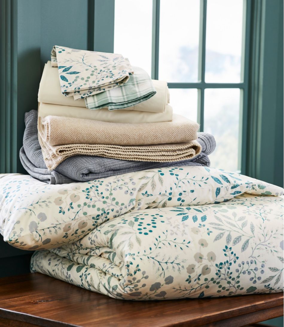 L.L.Bean For Sale | 280-Thread-Count Pima Cotton Percale Comforter Cover Collection, Print