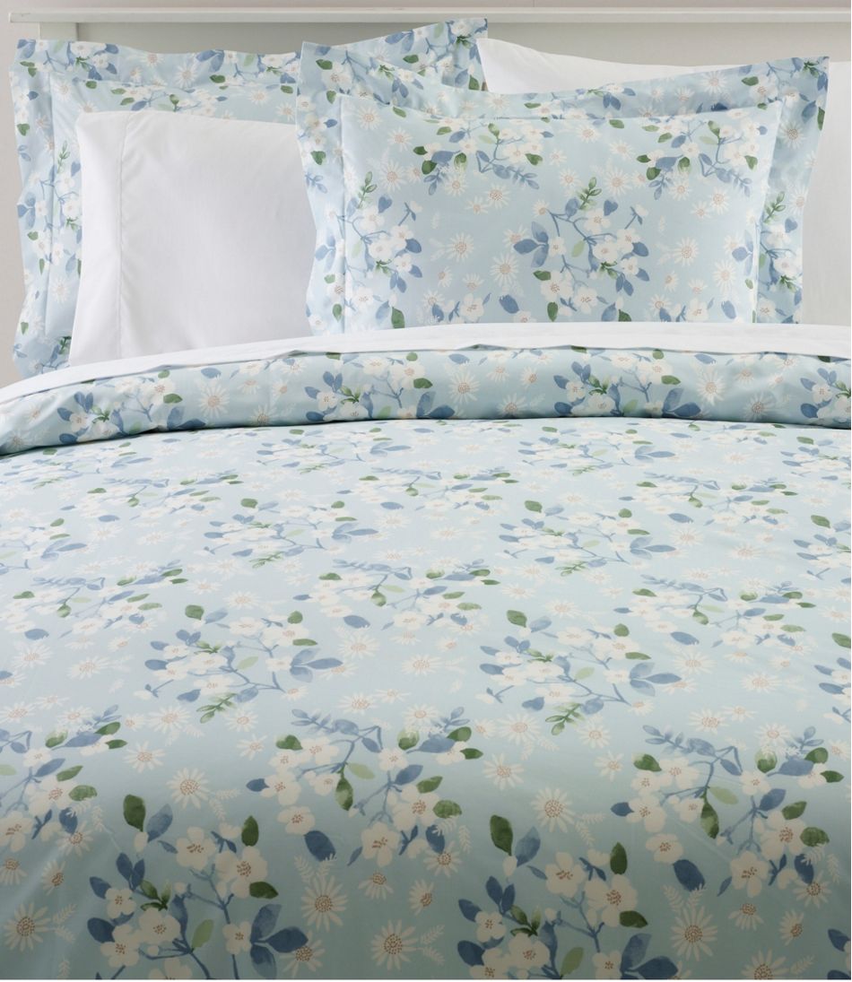 L.L.Bean For Sale | Premium Egyptian Percale Comforter Cover Collection, Daisy