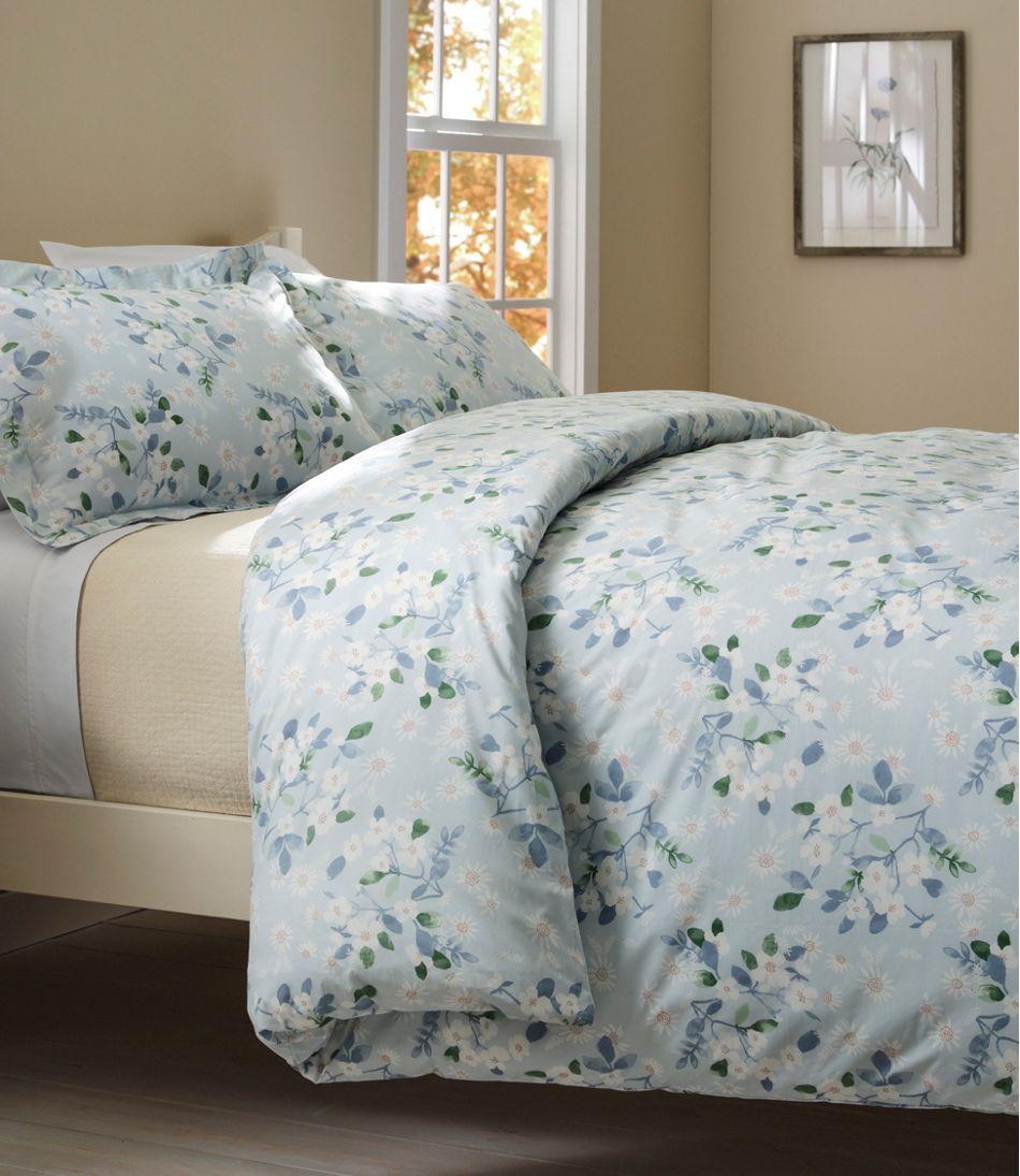 L.L.Bean For Sale | Premium Egyptian Percale Comforter Cover Collection, Daisy