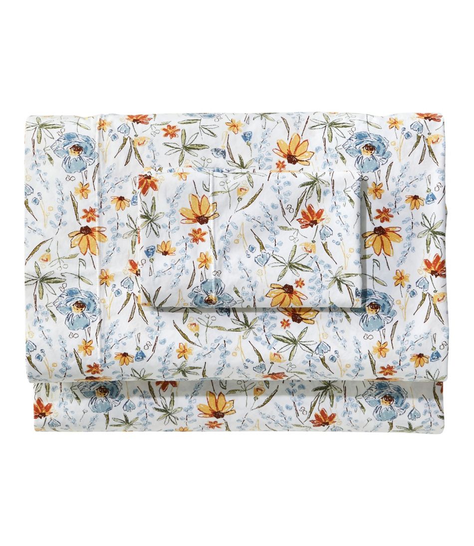 L.L.Bean New | Jess Franks Print Percale Sheet Set Collection