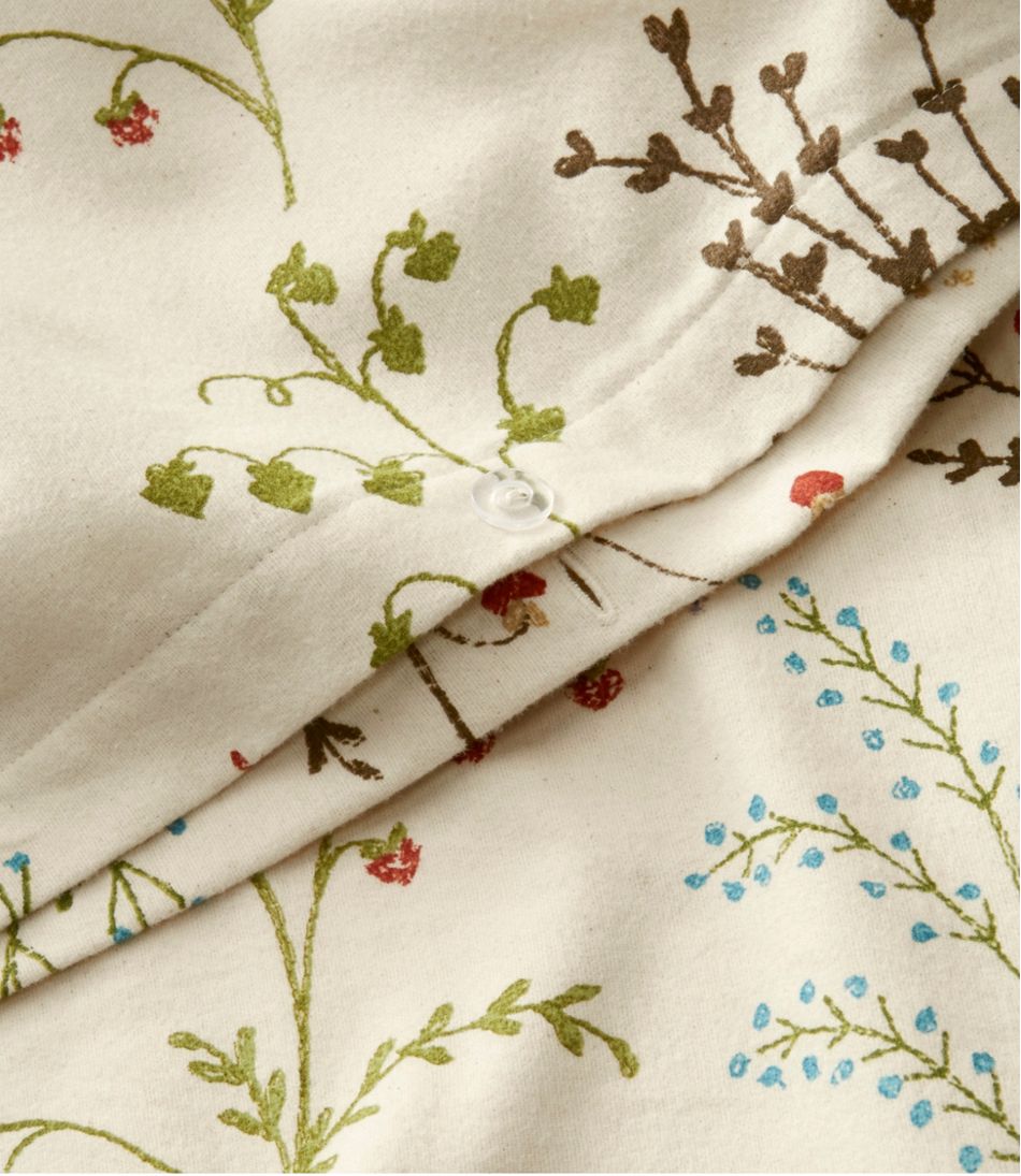 L.L.Bean For Sale | Botanical Floral Flannel Comforter Cover Collection