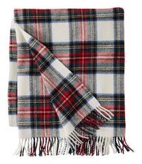 L.L.Bean New | Washable Wool Throw, Plaid 54" x 60"