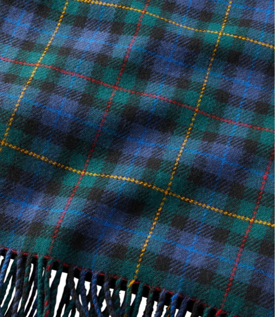 L.L.Bean New | Washable Wool Throw, Plaid 54" x 60"