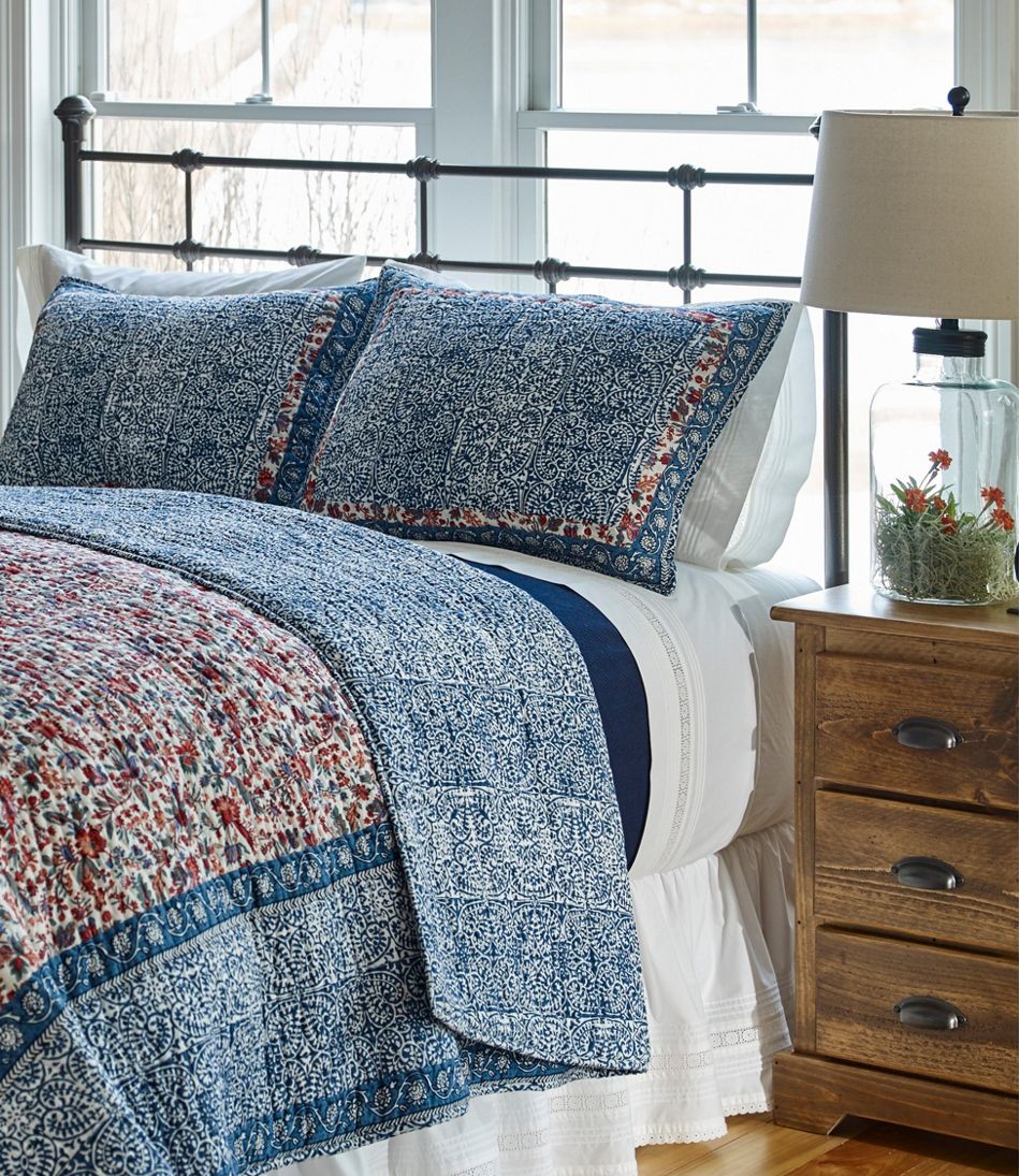 L.L.Bean New | Sunwashed Pintuck Sheet Collection