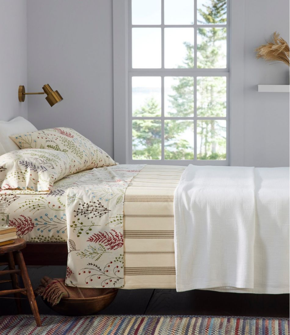 L.L.Bean US | Organic Cotton Blanket, Stripe