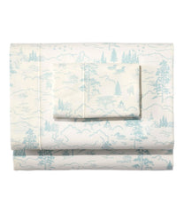 L.L.Bean Online | Lakeside Toile Percale Sheet Collection