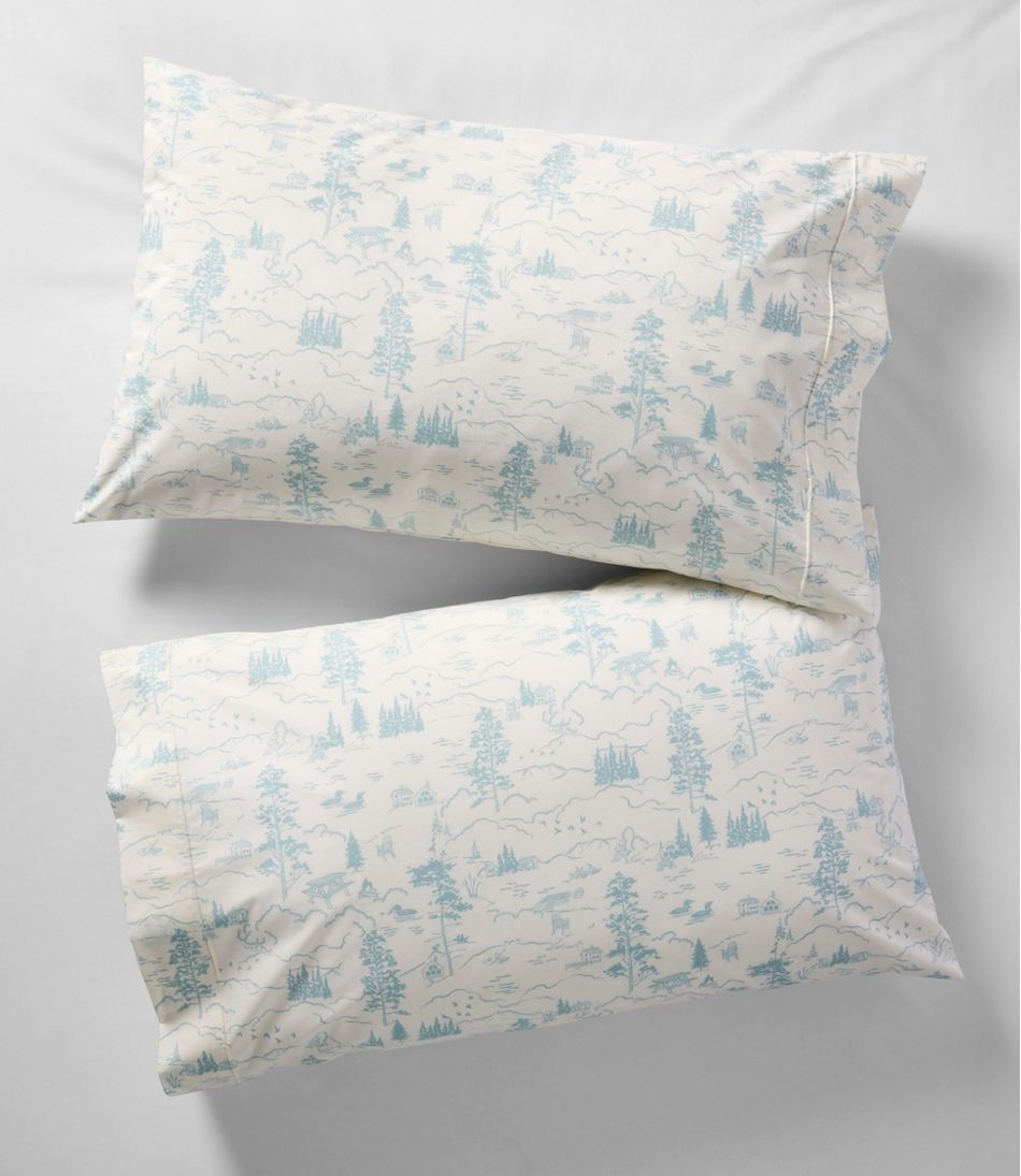 L.L.Bean Online | Lakeside Toile Percale Sheet Collection