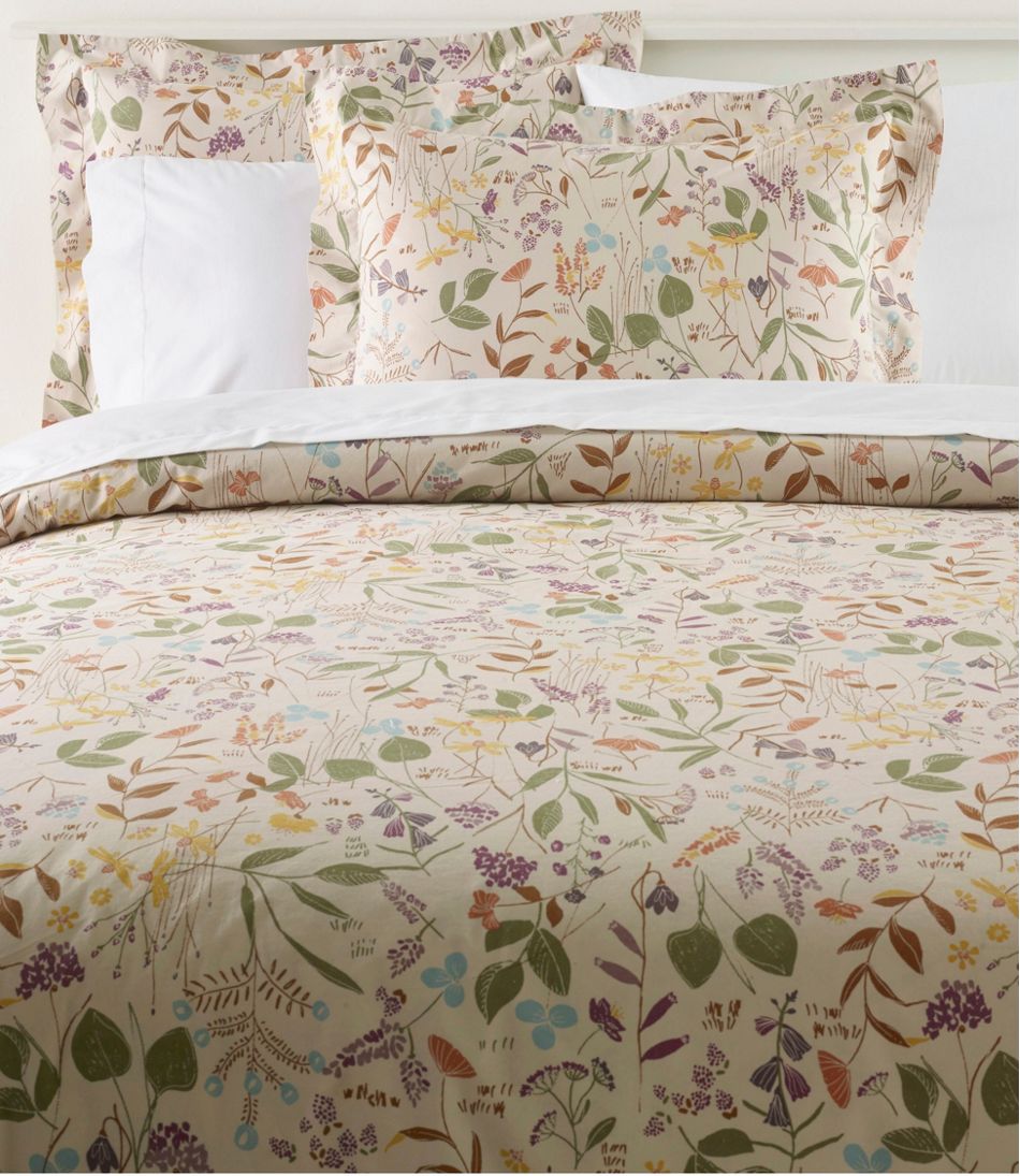 L.L.Bean On Sale | Birch Floral Percale Comforter Cover Collection