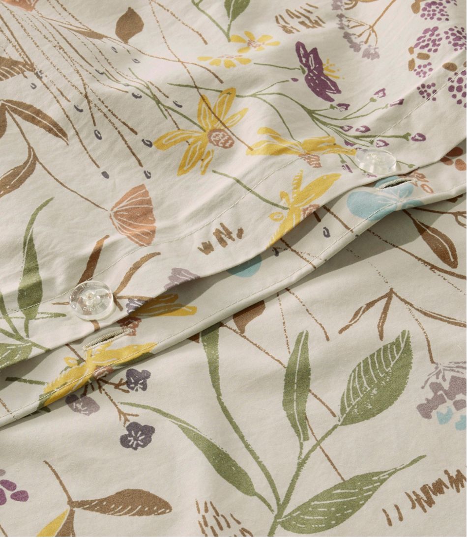 L.L.Bean On Sale | Birch Floral Percale Comforter Cover Collection
