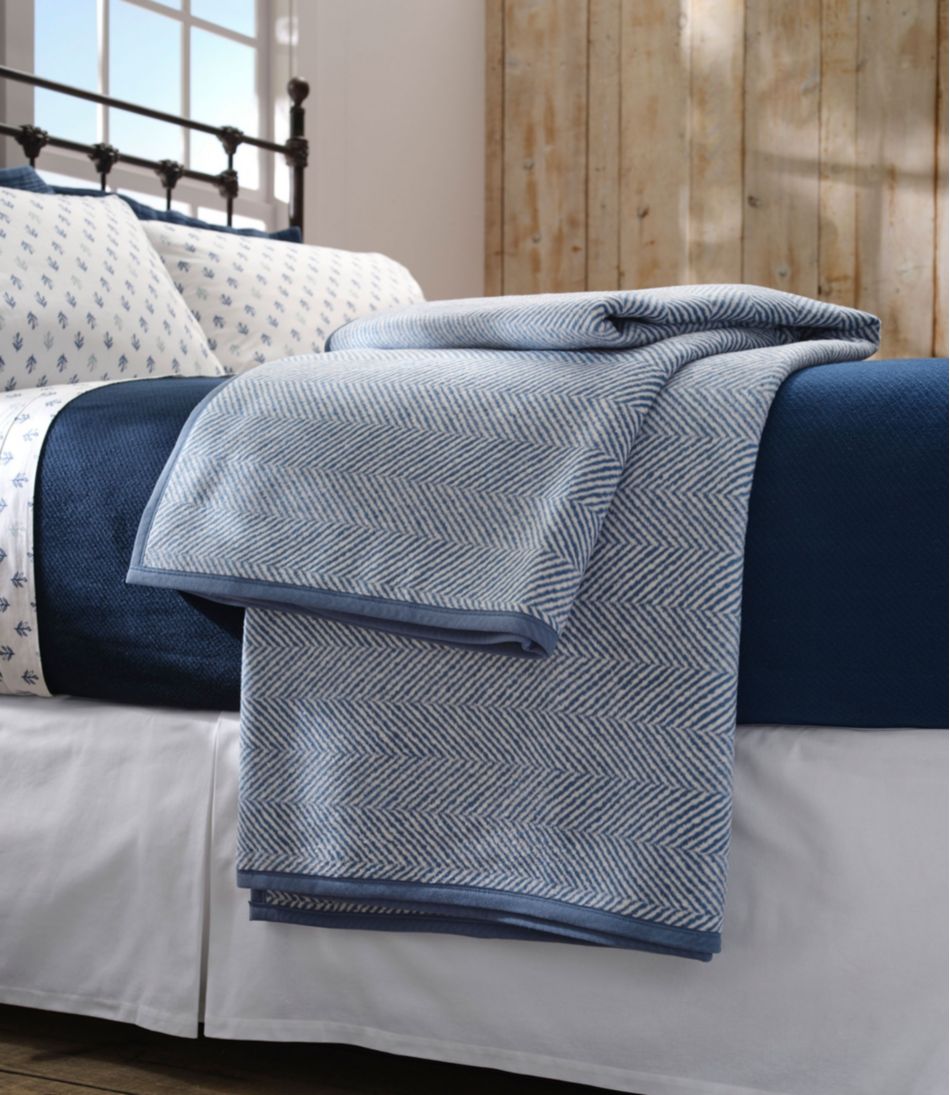 L.L.Bean Online | ChappyWrap Cozy Throw Blanket, Herringbone