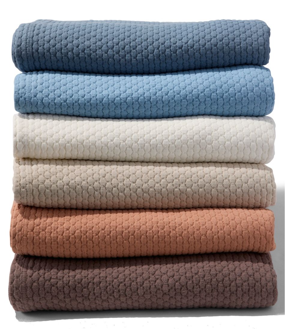 L.L.Bean For Sale | Organic Honeycomb Matelassé Coverlet