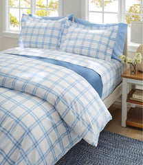 L.L.Bean | 280-Thread-Count Pima Cotton Percale Comforter Cover Collection, Windowpane