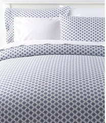 L.L.Bean Outlet | Sunwashed Percale Comforter Cover, Block Floral Print