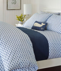 L.L.Bean Outlet | Sunwashed Percale Comforter Cover, Block Floral Print