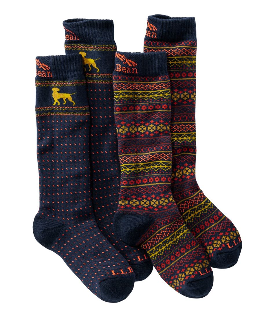 L.L.Bean US | Kids' Winter Snow Sports Socks, 2-Pack